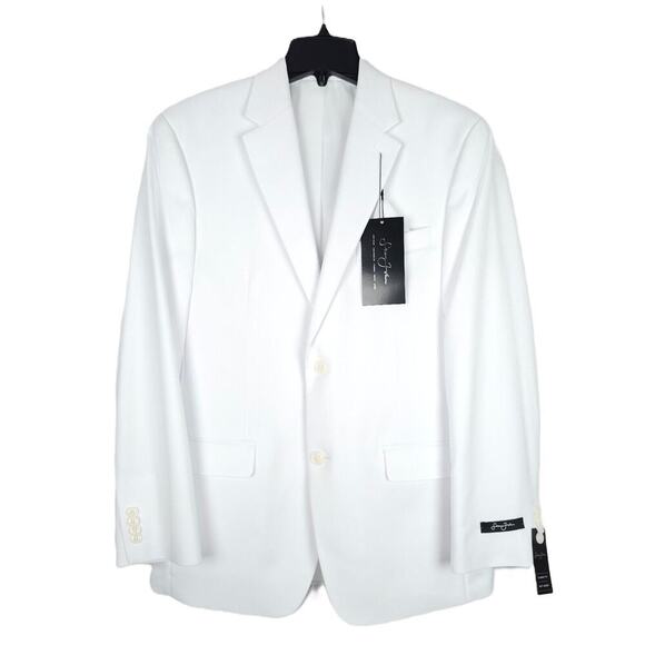Sean John Men's Classic-Fit Stretch Suit Jacket White Solid 36R NWT - Picture 1 of 7